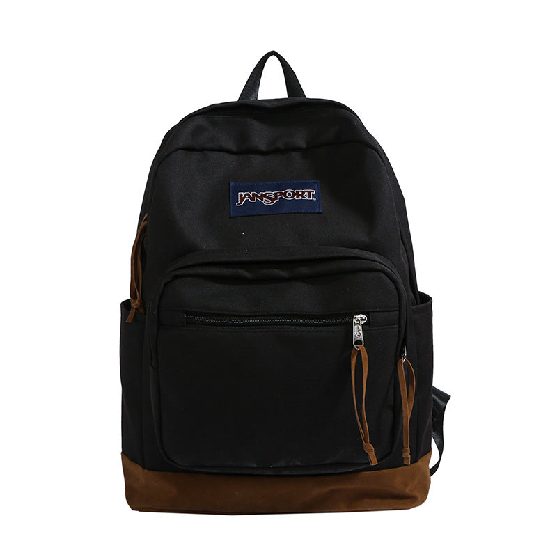 Eboo Classic Unisex College School Backpack Ã¢?? Durable Suede Base Travel Daypack