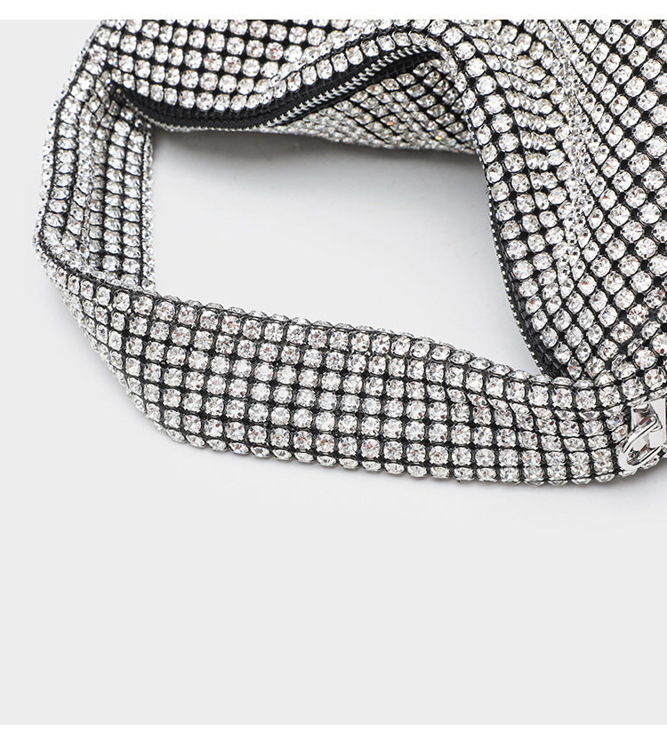 Eboo Luxury Designer Rhinestone Crossbody Bag Shiny Shoulder Bag