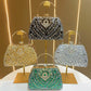 Eboo Luxury Peacock Crystal Clutch Bag for Women – Designer Rhinestone Evening Party Handbag with Top Handle