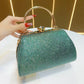 Eboo Luxury Peacock Crystal Clutch Bag for Women – Designer Rhinestone Evening Party Handbag with Top Handle