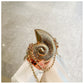 Eboo Luxury Nautilus Shell Metal Clutch Bag for Women – Elegant Evening Party Crossbody Purse with Chain Strap