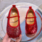 Eboo  Girls Glitter Princess Ballet Flats Shoes Ballerina Dress Shoes for Wedding Party