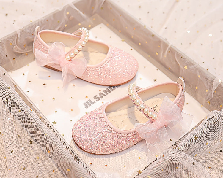 Eboo Little Bow Pink Pearl Princess Birthday Girl Mary Jane Shoe