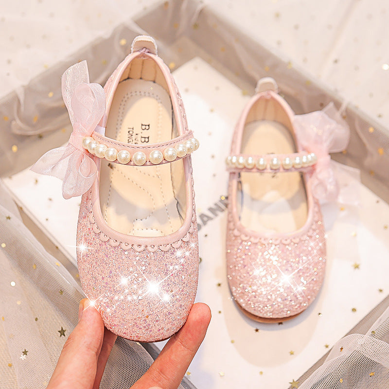 Eboo Little Bow Pink Pearl Princess Birthday Girl Mary Jane Shoe