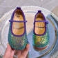 Eboo  Girls Glitter Princess Ballet Flats Shoes Ballerina Dress Shoes for Wedding Party