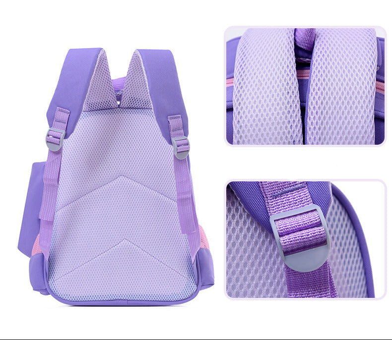Eboo Cute Cartoon Girls 3D School Backpack with Pencil Case
