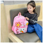 Eboo Cute Purple Bunny & Flower Kids School Bag with Small Matching Pouch