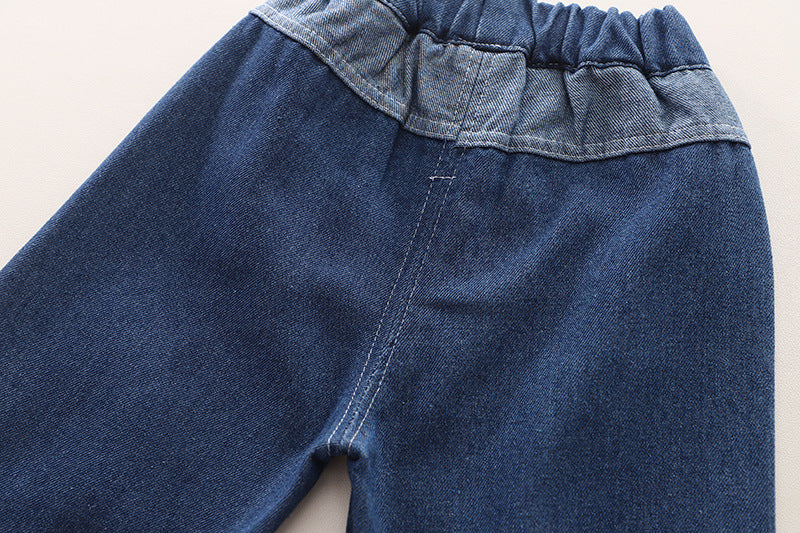 Eboo Two-Tone Denim Jacket & Cuffed Jean Set