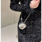 Luxury Seashell Metal Clutch Bag for Women – Elegant Hard Case Crossbody Purse with Chain Strap