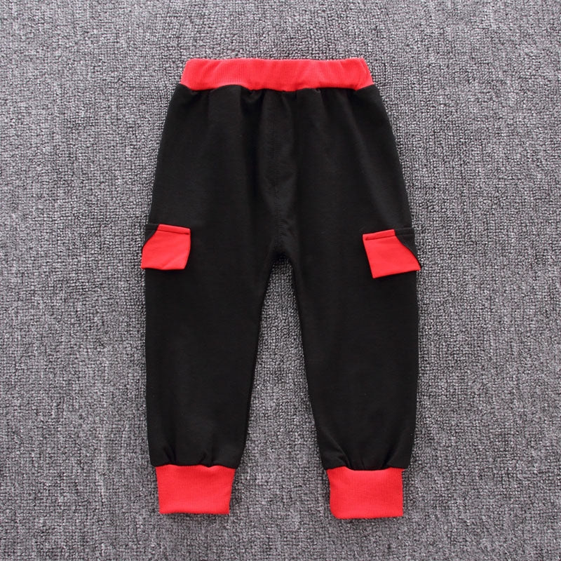 Eboo Kids Chit Wear 3Pcs Suit Cartoon Ox Horn Sculpt Jacket Lone-sleeve Pants Outfits
