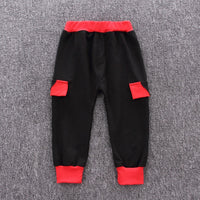 Eboo Kids Chit Wear 3Pcs Suit Cartoon Ox Horn Sculpt Jacket Lone-sleeve Pants Outfits