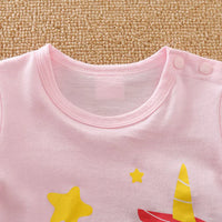 Adorable Unicorn Pink Girl Romper