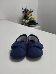 Blue Canvas Baby Boy Slip-On Shoes