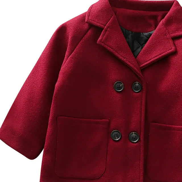 Eboo Kids Royal Winter/Fall Dress Coat (Red)