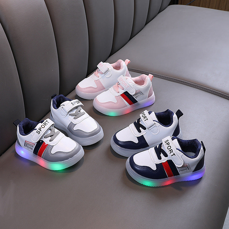 Eboo Kids Led New Light up Sneakers Boots Shoes with Bow