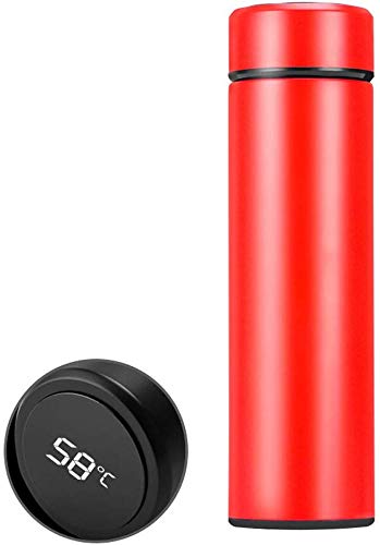 Stainless Steel Vacuum Flask with LED Temperature Display, Keep Water Cold and Keep Warm for Hours - 500 ml,