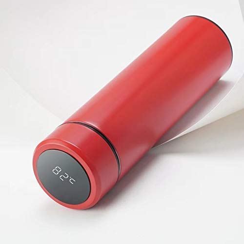 Stainless Steel Vacuum Flask with LED Temperature Display, Keep Water Cold and Keep Warm for Hours - 500 ml,