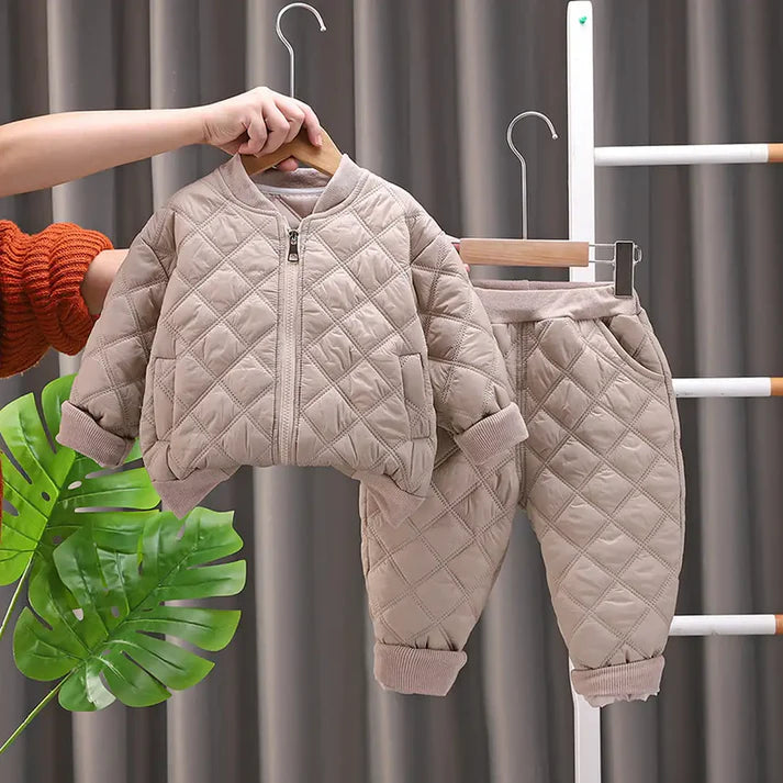 Eboo Kids Quilted Puffer Jacket N Pants 2pcs Set