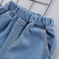 Eboo Blue Denim 2pc Jeans and Shirt Set