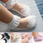Eboo Baby Girls Lace Flower Ankle Socks