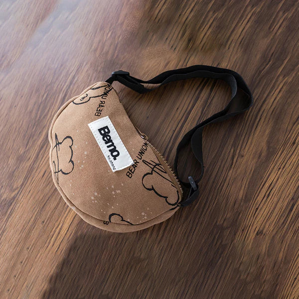 Eboo Boys Bear Printed Sweatshirt With Sling Bag & Jogger Co-ord Set