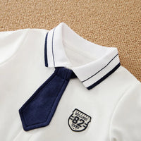 Eboo Stylish Baby Boy’s Romper with Tie&Glasses