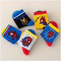 Eboo Kids Spider Hero Cotton Socks – Comfortable Cartoon Crew Socks for