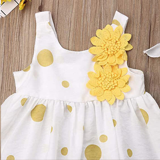 Eboo Summer Skirt with Hat Dress set (Yellow)