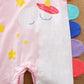 Adorable Unicorn Pink Girl Romper