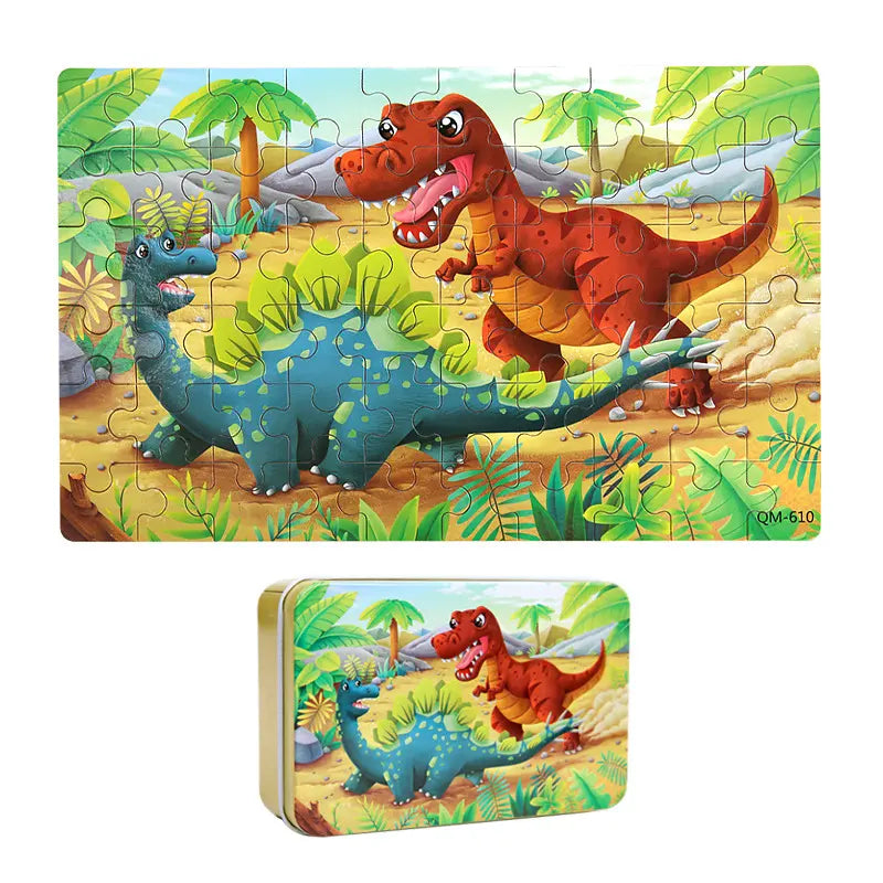 Jigsaw Puzzle with Aluminum Box – Perfect Gift for Kids
