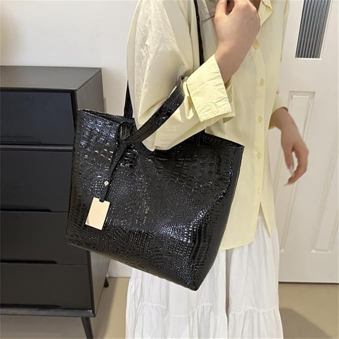 Eboo Fashion Women Shoulder Bags PU Leather Big Tote Bag