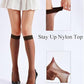 Eboo Women'S Nylon Socks Knee High Stockings Ultrathin Summer Lace Crew Sock