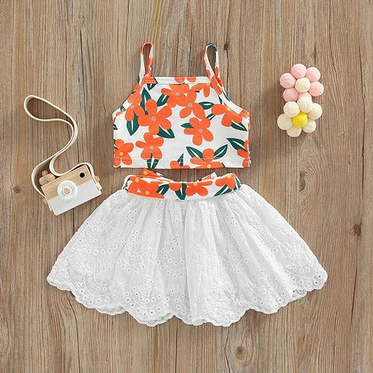 Tropical Bloom Girls' Summer Set