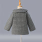 Eboo Kids' Black and White Houndstooth Print Coat / Jacket