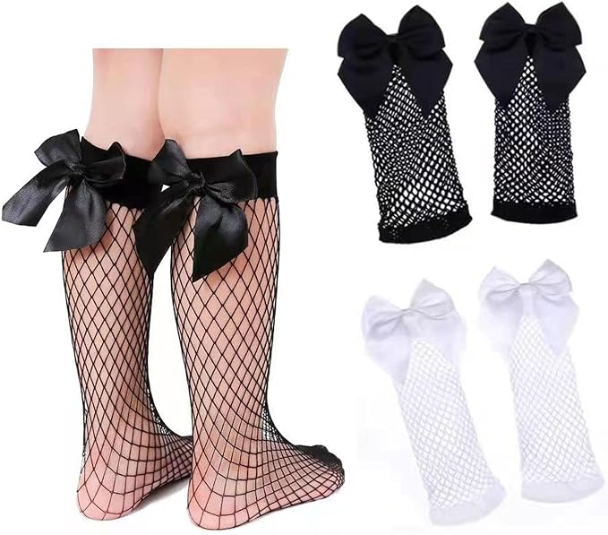 Eboo Big Bow Mesh Socks for Baby Girls