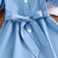 Baby Clothes Infant Baby Girl Dress Solid Color One Shoulder Bubble Sleeve Princess Dress Daily Wear