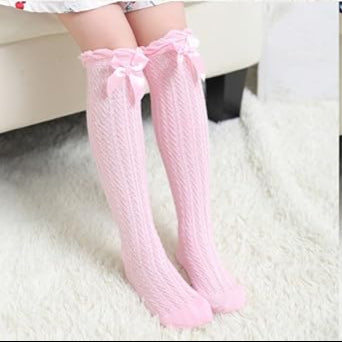 Eboo Baby Girl’s Lace Knee High Socks with Bow