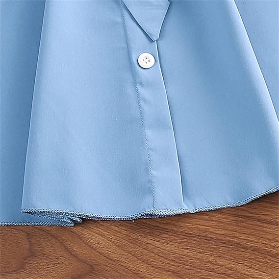 Baby Clothes Infant Baby Girl Dress Solid Color One Shoulder Bubble Sleeve Princess Dress Daily Wear