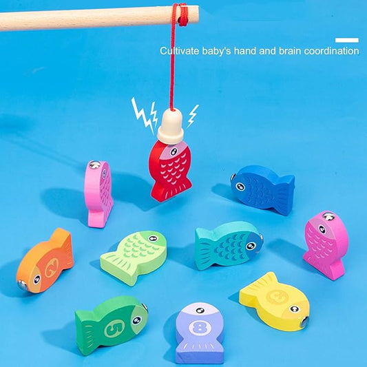 Wooden Learning Toy with Letters, Numbers, & Shapes