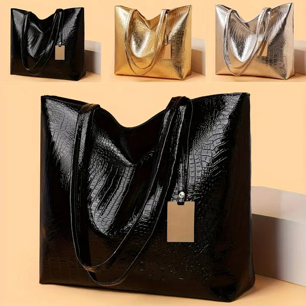 Eboo Fashion Women Shoulder Bags PU Leather Big Tote Bag