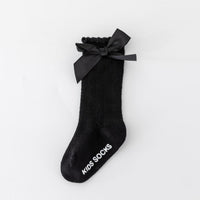Eboo Girls’  Knee-High Socks with Satin Bow