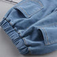 Eboo Blue Denim 2pc Jeans and Shirt Set