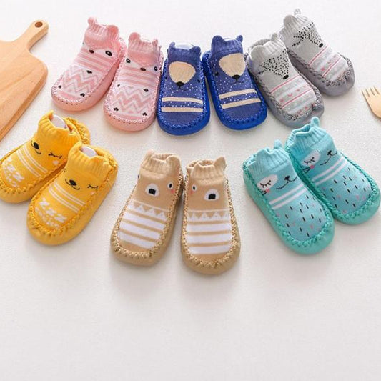 Eboo Baby Anti-Slip Cartoon Prewalker Shoes Socks