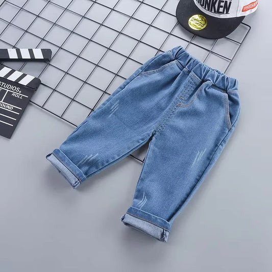 Eboo Blue Denim 2pc Jeans and Shirt Set