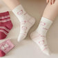Eboo 5-Pack Lovely Mixed Prints Mid-Calf Socks (5 Designs)