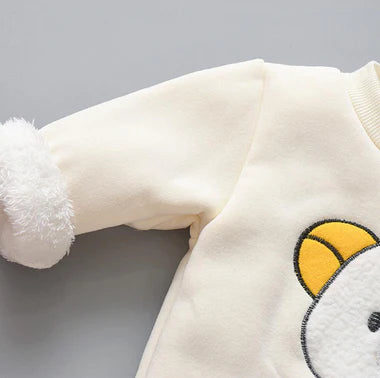Baby’s 3-Piece Set – Yellow Hoodie, Vest & Pants 4 Winters