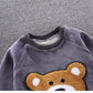 Baby Boy’s 3-Piece Bear Fleece Grey Set