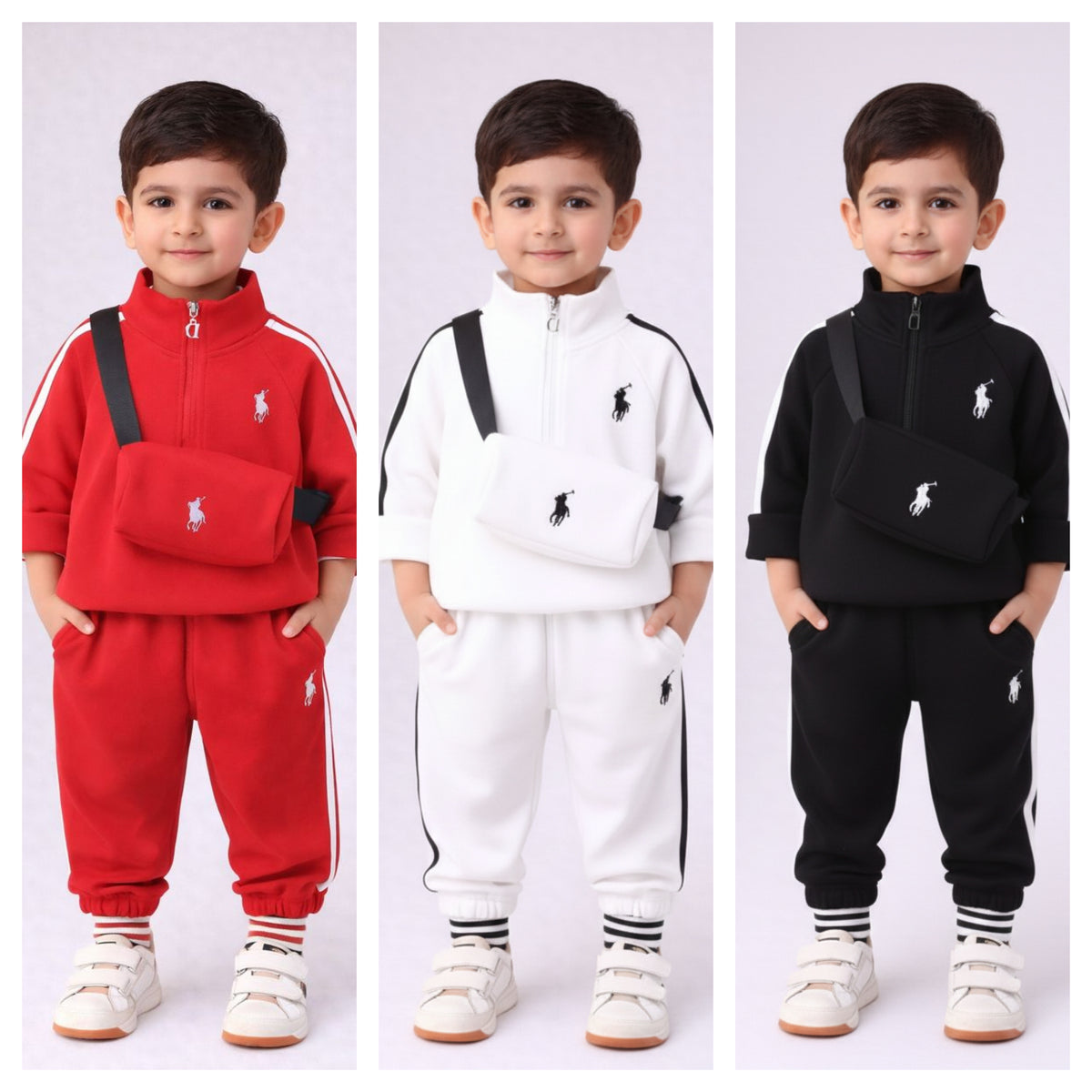 Eboo 3-Piece Track Suit Jacket, Pant & Bag Set