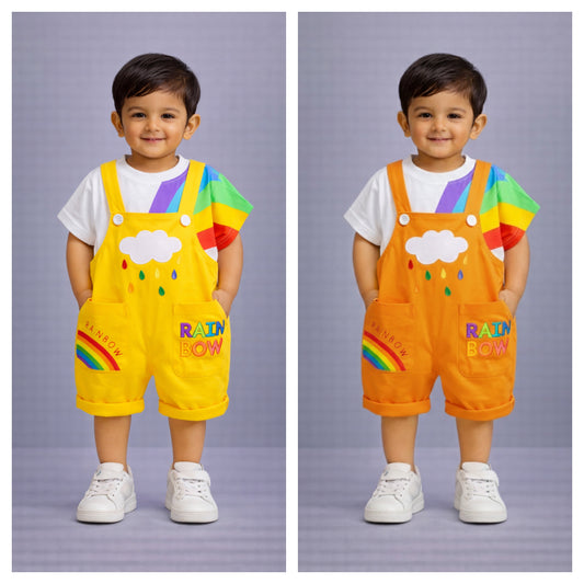 Eboo Rainbow Print Baby Boy Outfit Set