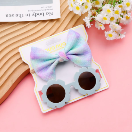 Eboo Kids Sunglass Love Flower Bow Toddler Hair Accessories Baby Girls